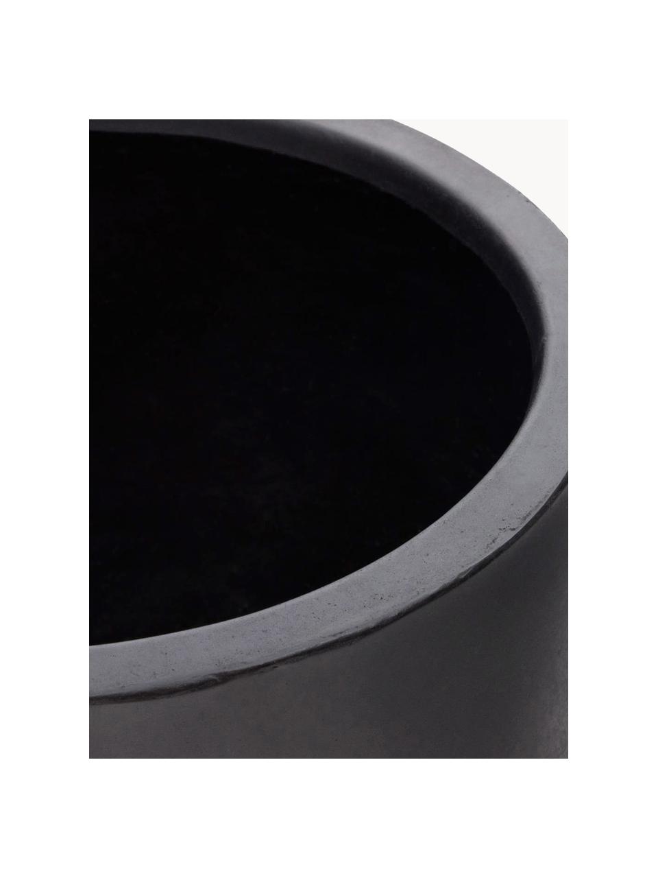 Cache-pot Aiguablava, Ø 54 cm, 100 % fibre de ciment, Noir, Ø 54 x haut. 57 cm