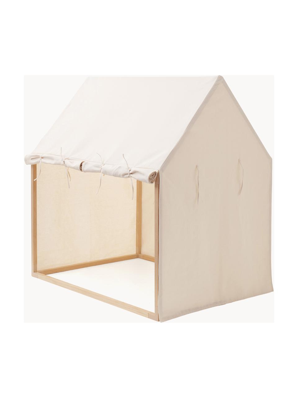 Maison de jeu en coton bio House, Blanc cassé, larg. 110 x haut. 124 cm