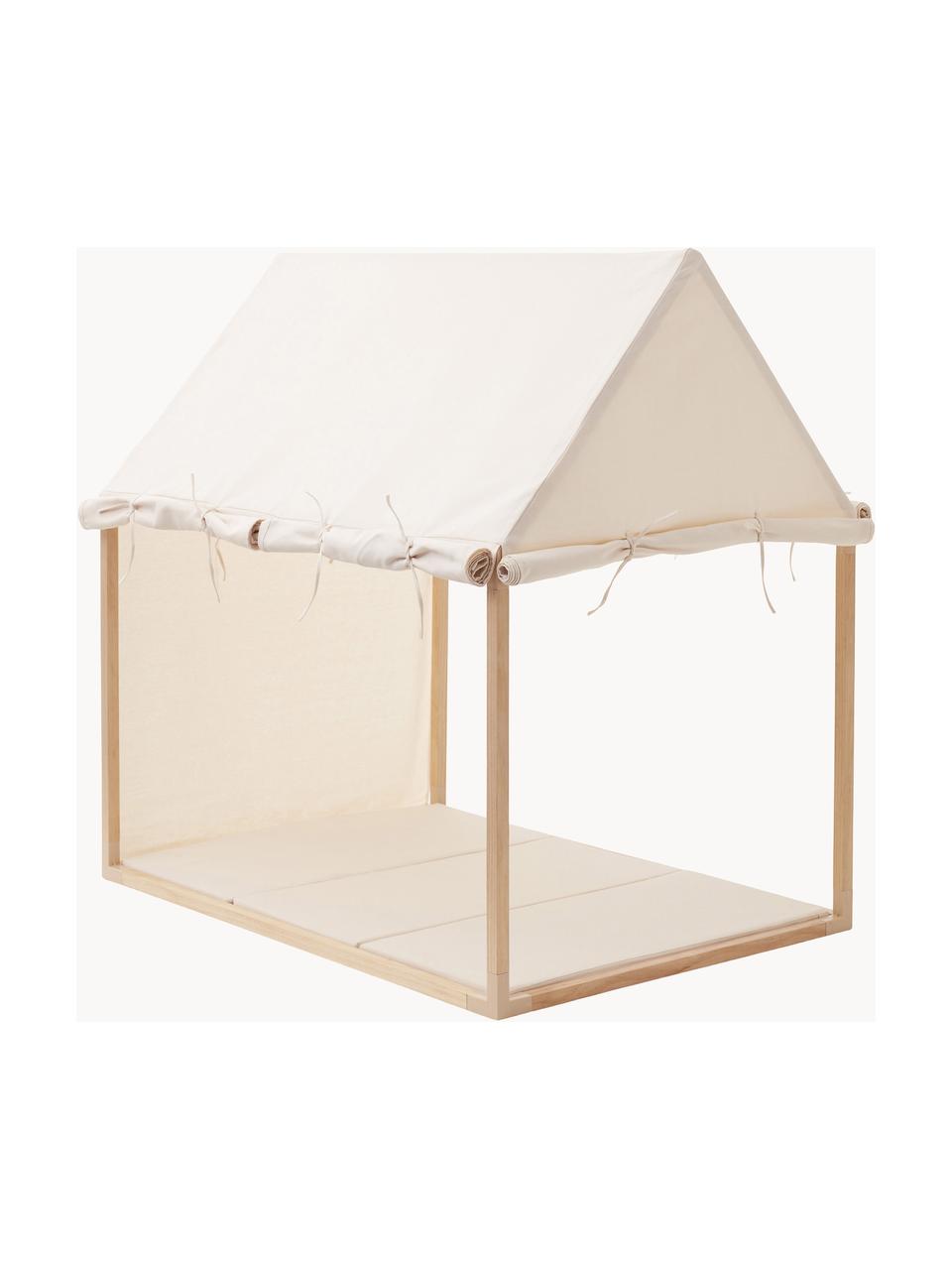 Maison de jeu en coton bio House, Blanc cassé, larg. 110 x haut. 124 cm