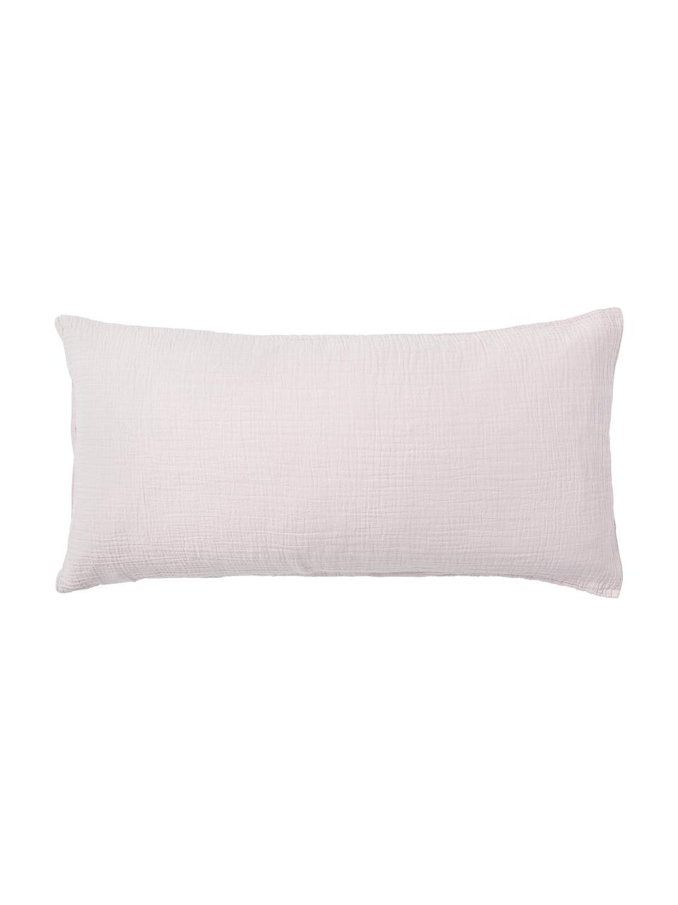 Mušelínový povlak na polštář Odile, Levandulová, Š 40 cm, D 80 cm