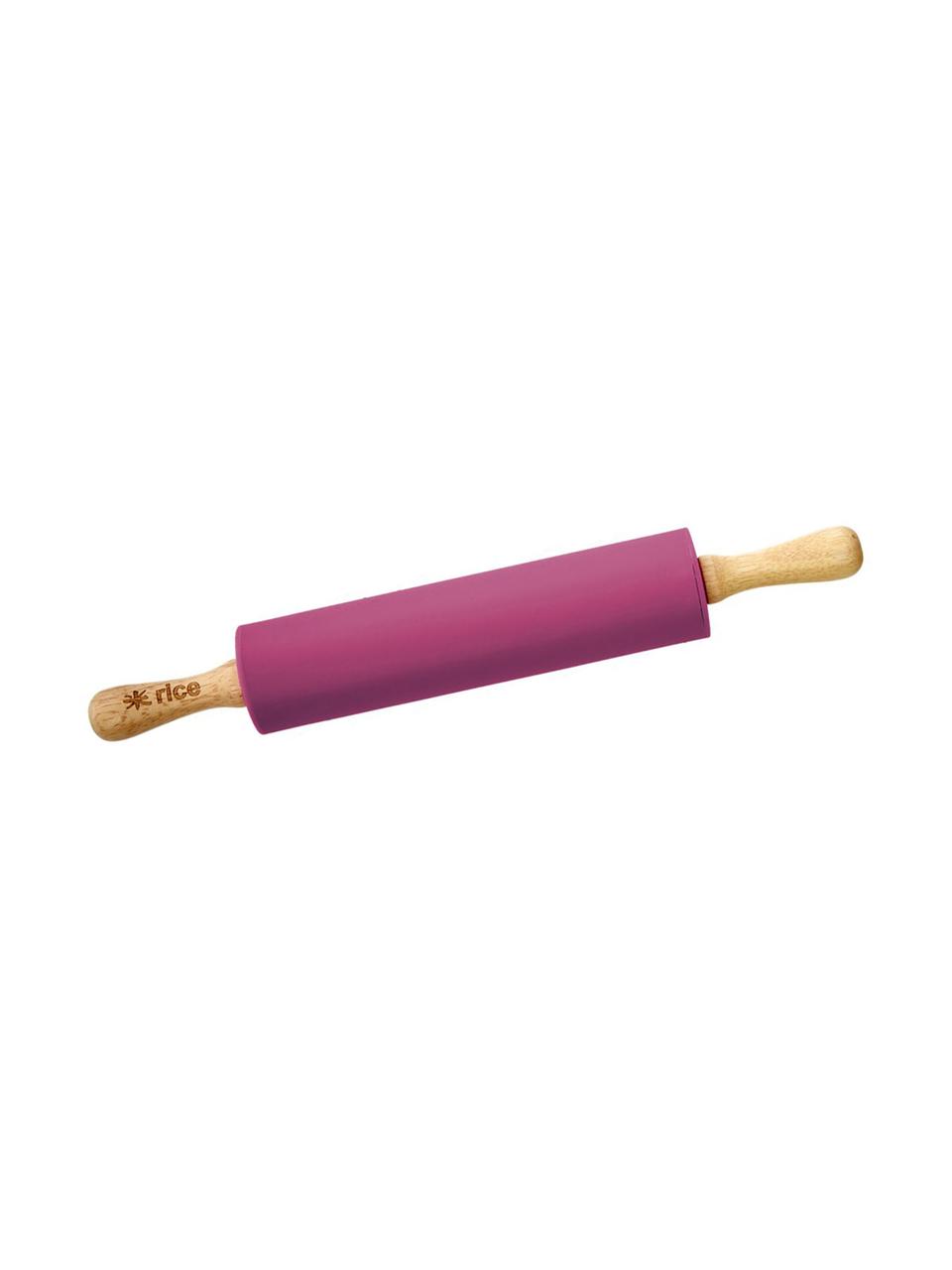 Nudelholz Pin, Griff: Buchenholz, Pink, Buchenholz, L 43 cm
