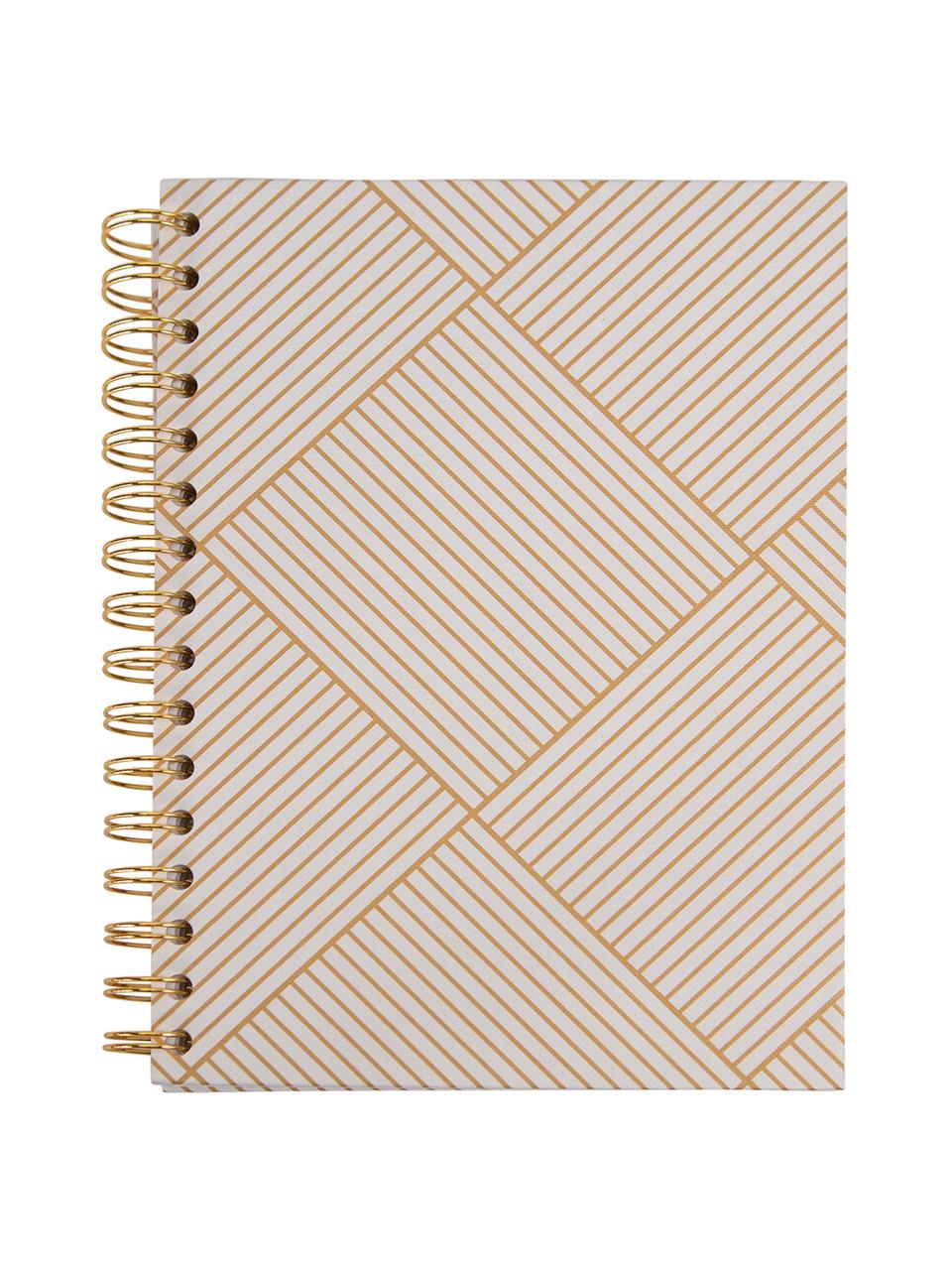 Cuaderno Bürli, Dorado, blanco, An 16 x Al 21 cm