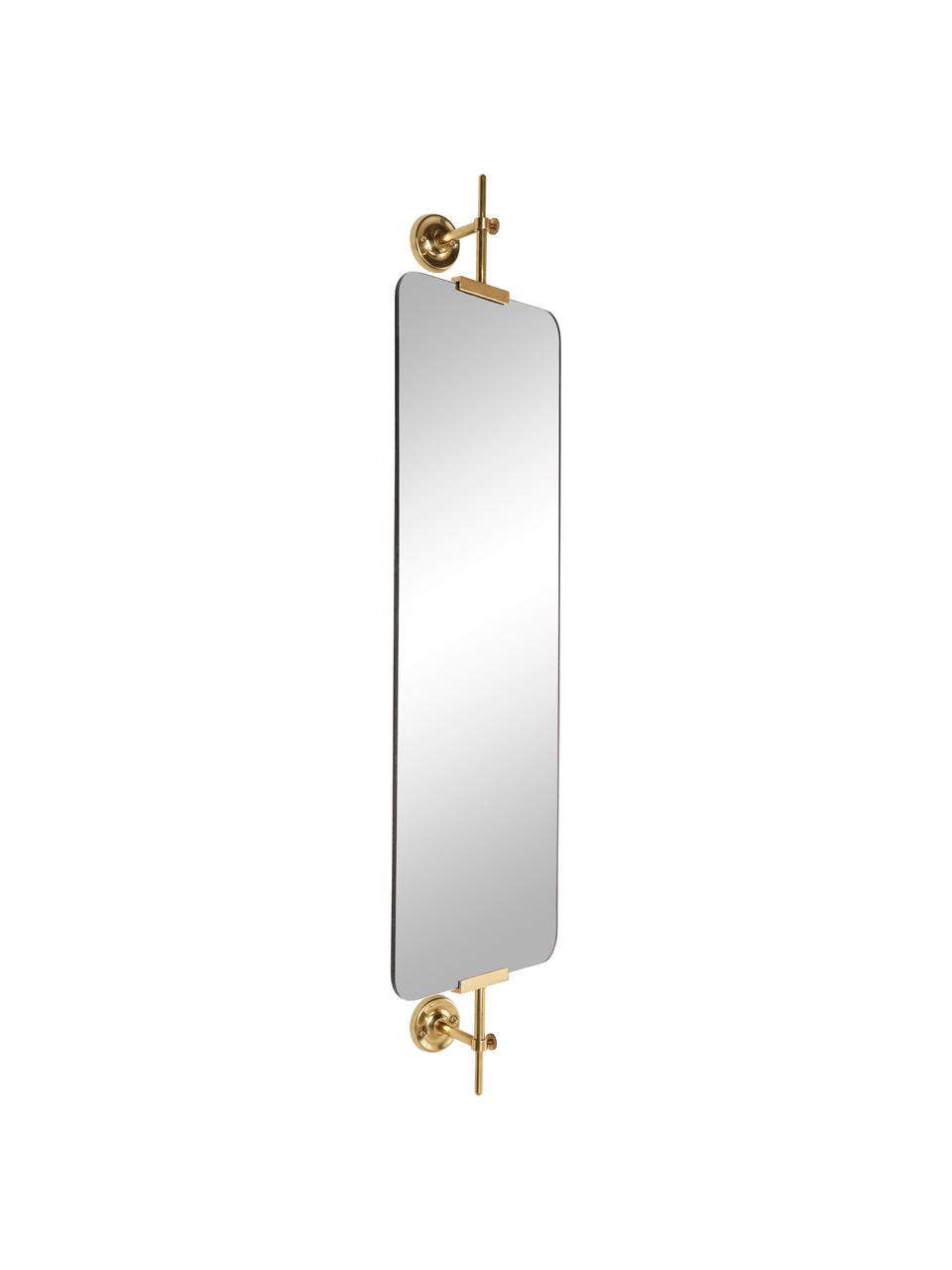 Specchio  girevole da parete Uman, Superficie dello specchio: lastra di vetro, Dorato, Larg. 10 x Alt. 107 cm