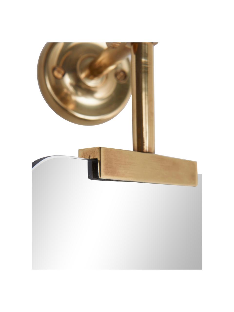 Lustro ścienne z metalową ramą Uma, Odcienie złotego, S 30 x W 107 cm