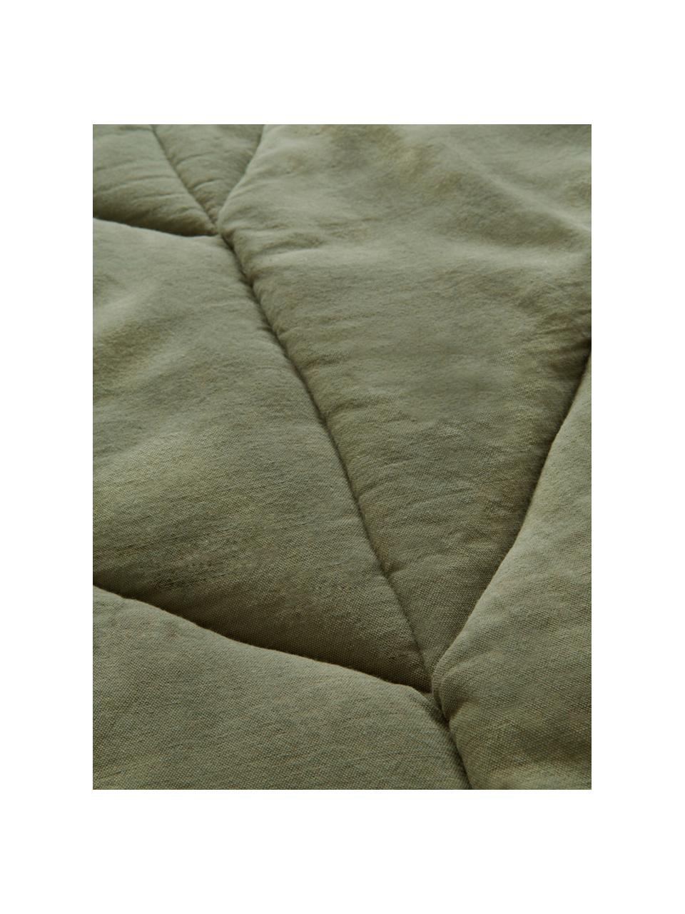 Tappeto da gioco Keaton, Rivestimento: 100% cotone biologico, Verde, Larg. 100 x Lung. 165 cm