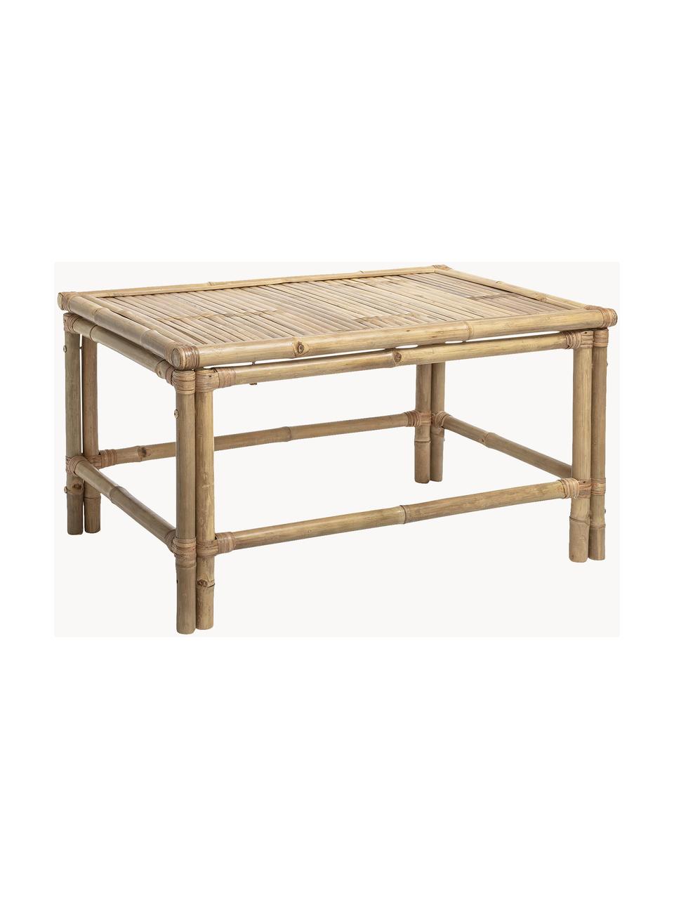 Table basse en bambou Sole, Bambou, Beige, larg. 90 x haut. 50 cm