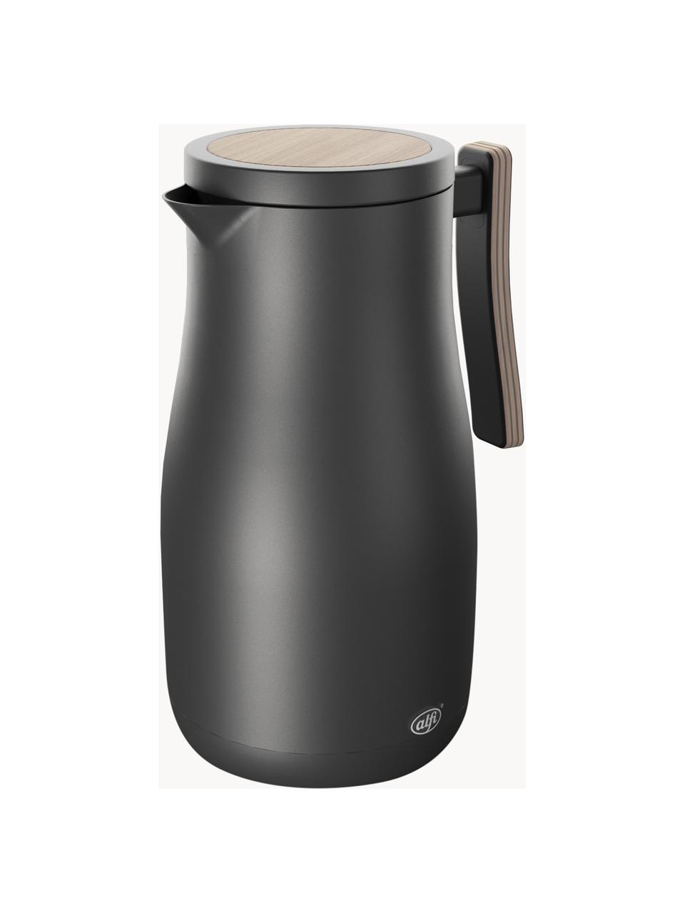 Caraffa isolante Studio Allure, 1 L, Manico: legno, Coperchio: plastica (PP), legno, Nero opaco, 1 l