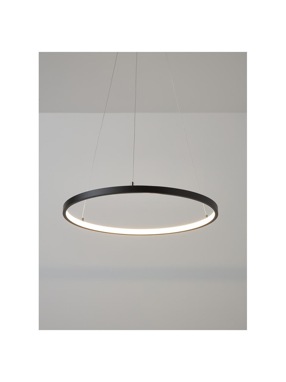 LED hanglamp Breda, Zwart, Ø 50 cm