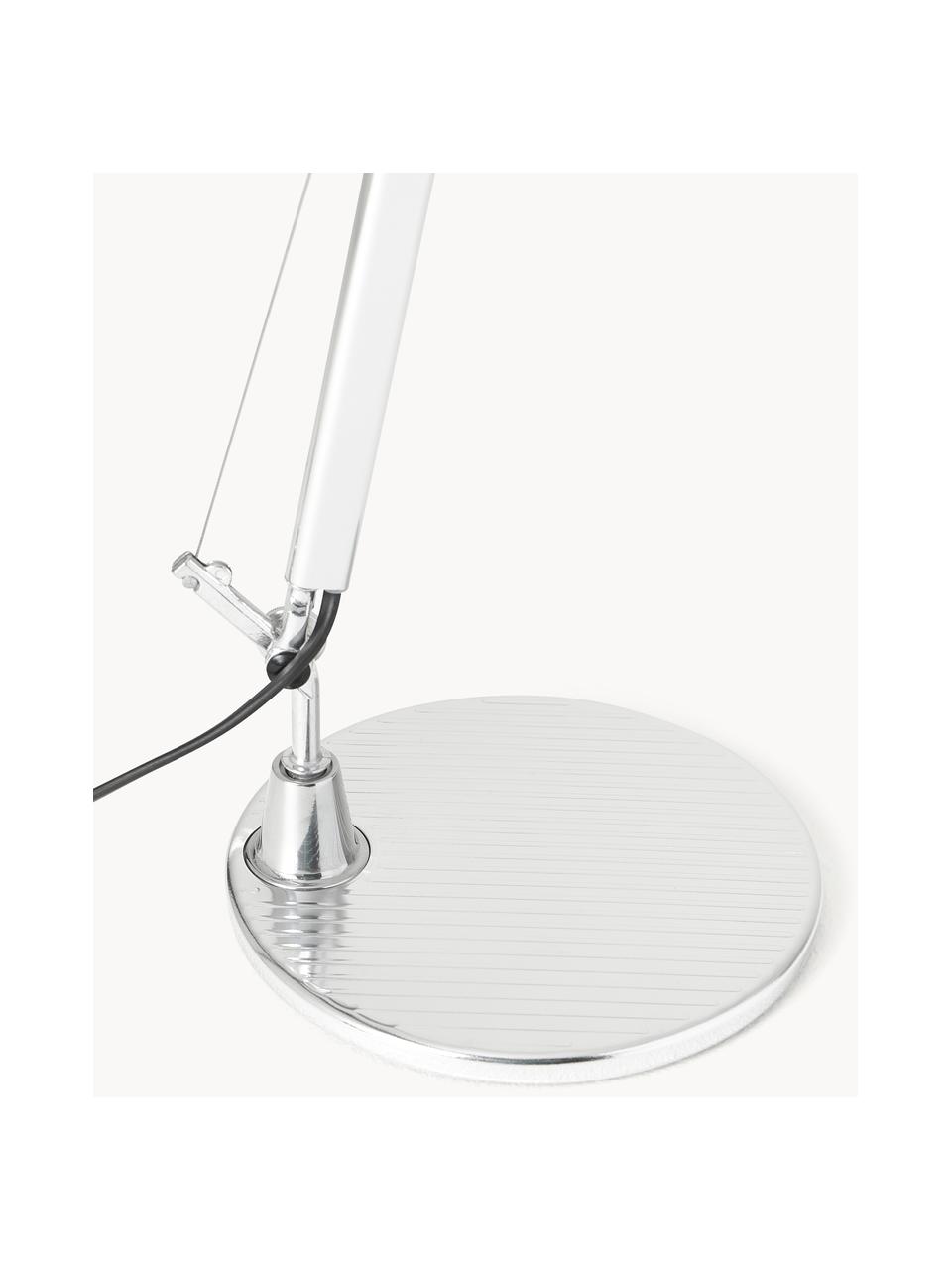 Lampa biurkowa Tolomeo Micro, Stelaż: aluminium powlekane, Odcienie srebrnego, S 45 x W 37-73 cm