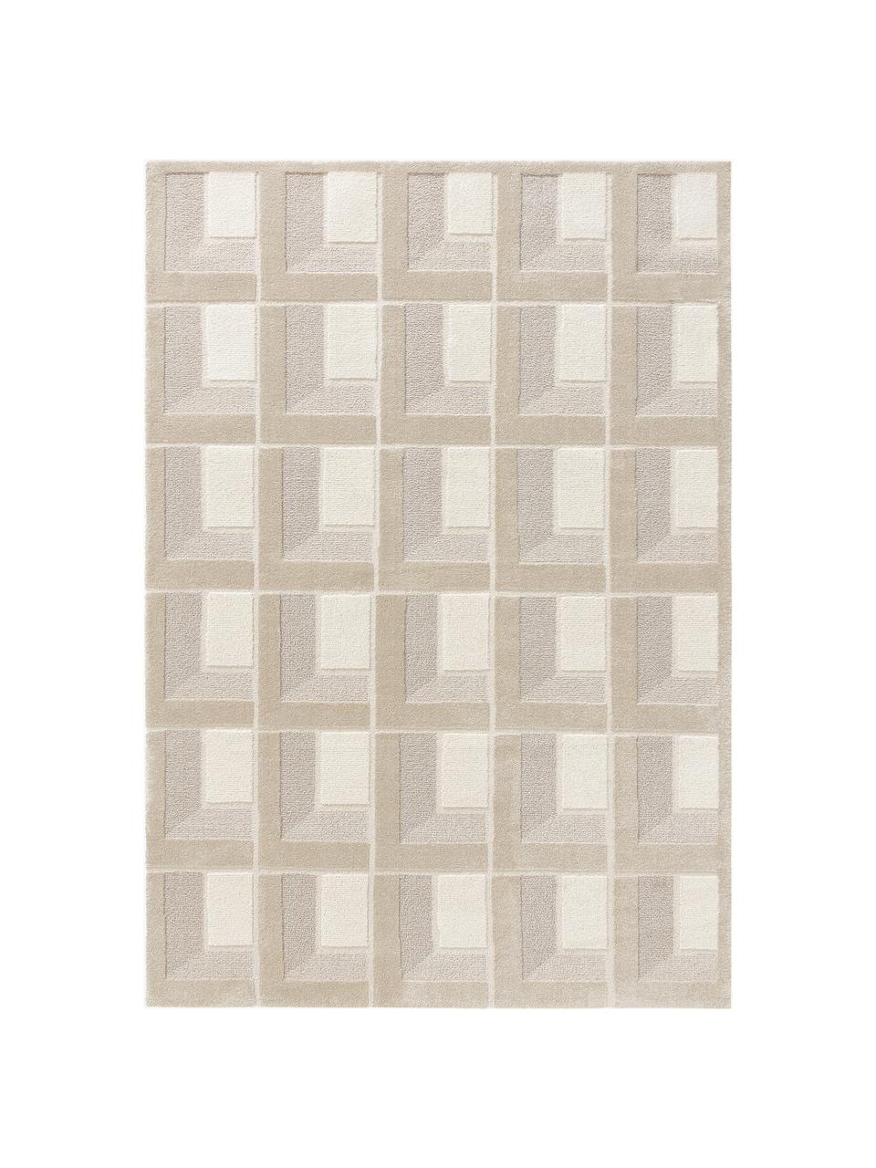 Vzorovaný koberec Eve, 60 % polypropylén, 40 % polyester, Tóny béžovej, Ø 140 x V 200 cm (veľkosť XL)