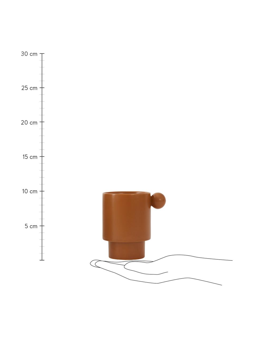 Taza de porcelana Inka, Porcelana, Marrón, Ø 8 x Al 10 cm, 320 ml