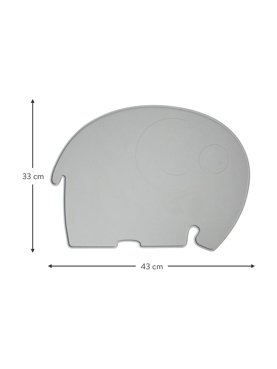 Mantel individual Fanto, Silicona, libre de BPA, Gris, An 43 x Al 33 cm