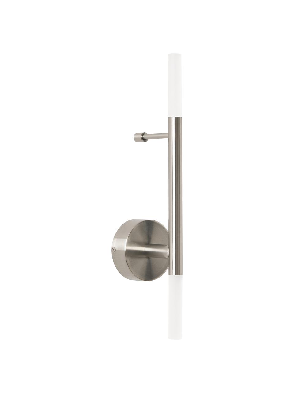 Grote LED wandlamp Gratia, Chroomkleurig, wit, B 10 x H 45 cm