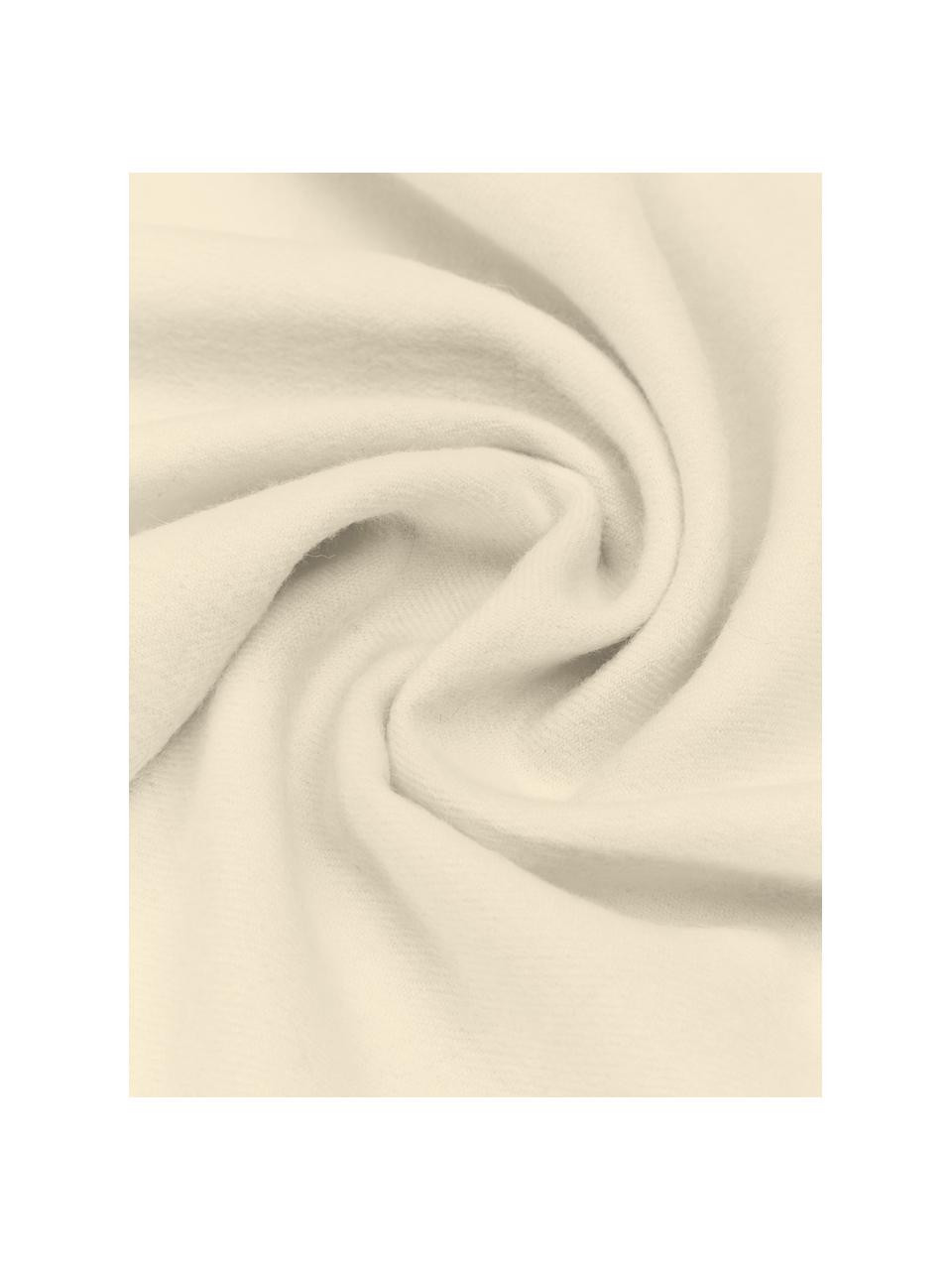 Plaid Luxury aus Babyalpaka-Wolle, 100 % Babyalpaka-Wolle

Diese Decke ist aus wunderbar weicher, hochwertiger Babyalpaka-Wolle gewebt. Sie schmeichelt der Haut und spendet wohlige Wärme, ist strapazierfähig aber dennoch leicht und besitzt hervorragende temperaturregulierende Eigenschaften. Dadurch ist diese Decke der perfekte Begleiter für kühle Sommerabende ebenso wie kalte Wintertage., Off White, B 130 x L 200 cm