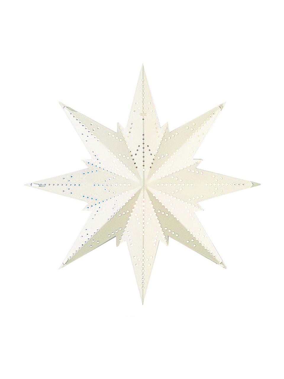 Svíticí hvězda z kovu Kalina, Tlumeně bílá, Ø 25 cm