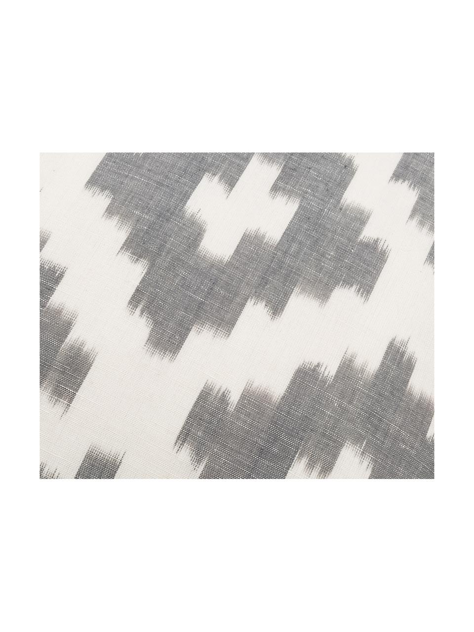 Kissenhülle Boho Bash mit Ikat-Muster, Grau, 40 x 40 cm