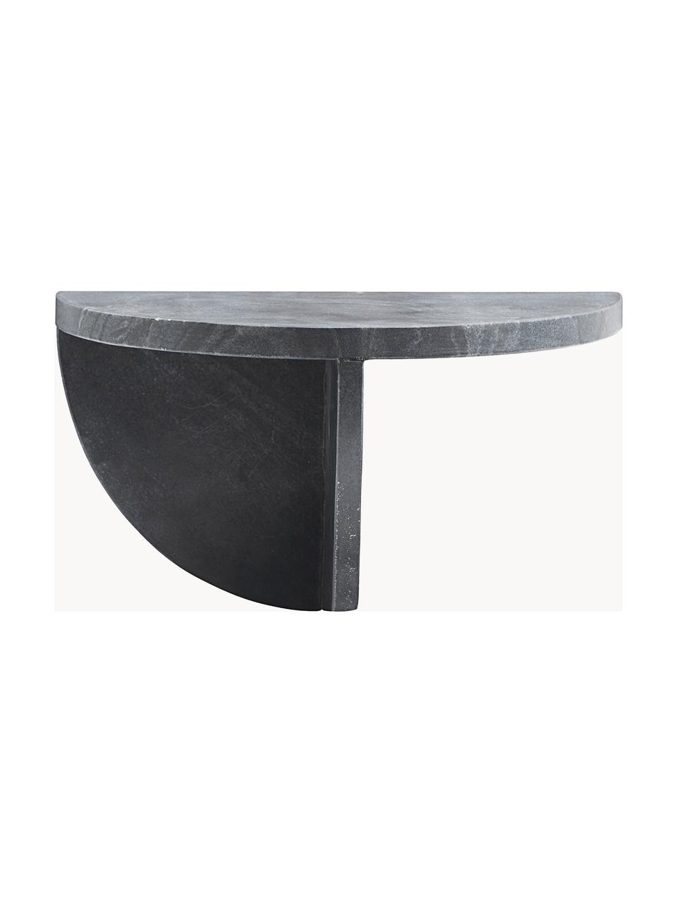 Étagère murale Mega, Marbre, Noir, marbré, larg. 36 x haut. 18 cm