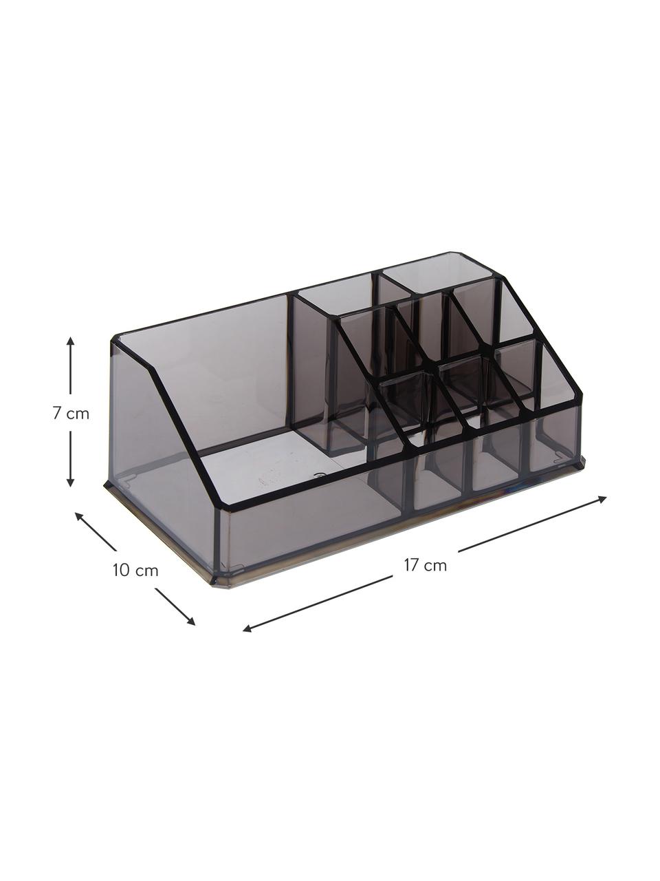 Koupelnový organizér Valerie, Umělá hmota, Šedá, Š 17 cm, V 7 cm