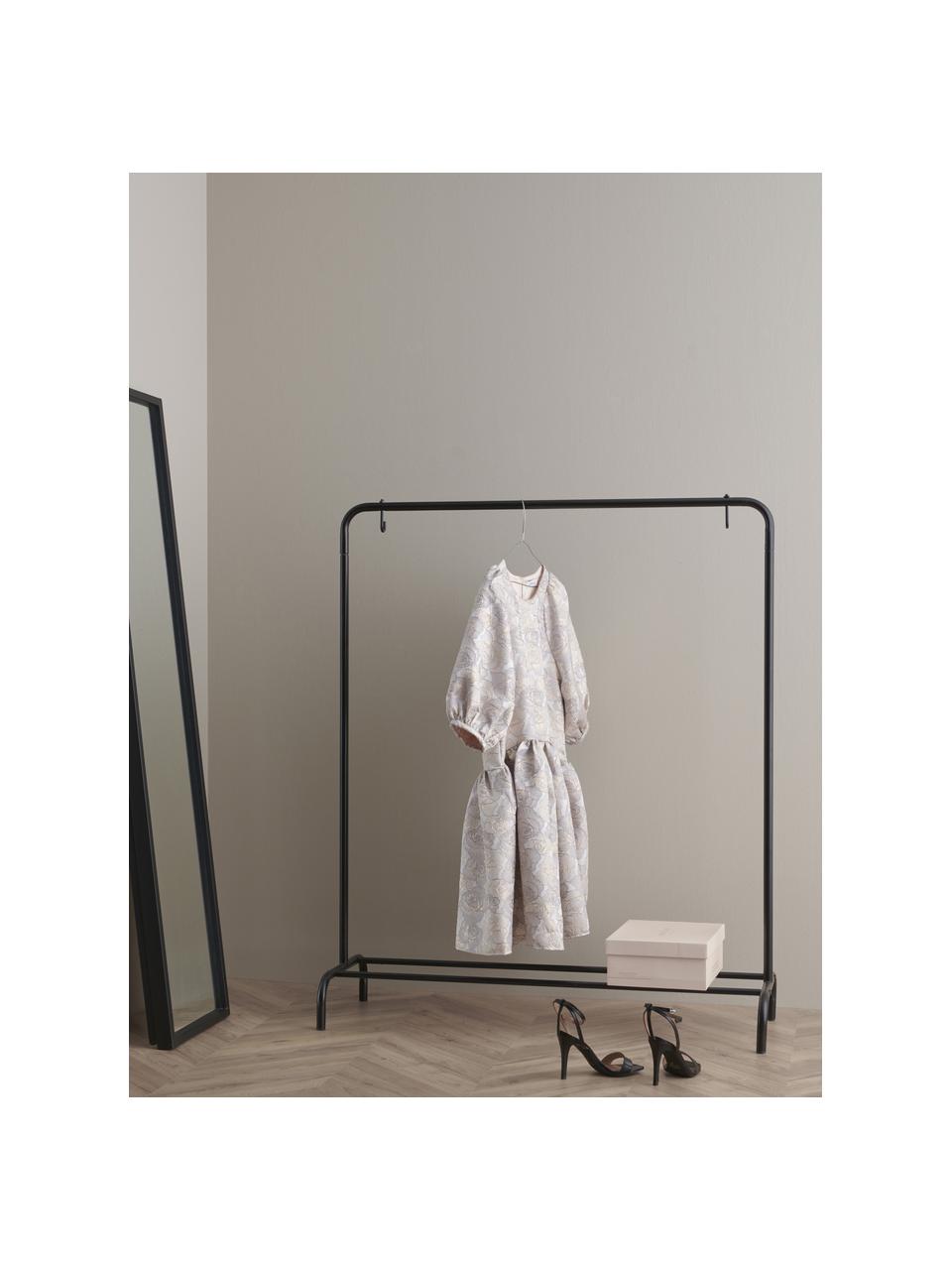 Porte-manteau métal Industri, Métal, laqué, Noir, larg. 110 x haut. 131 cm