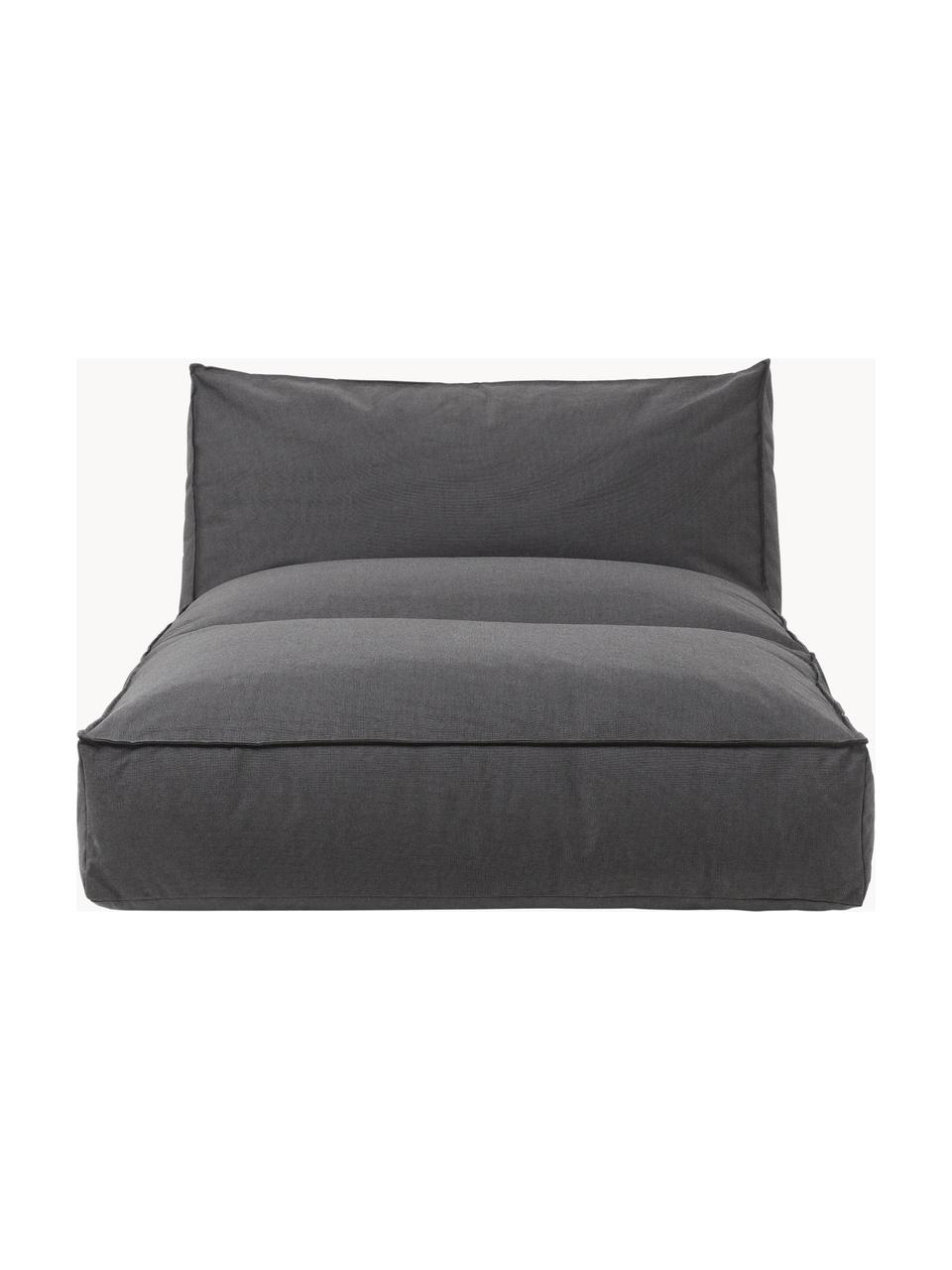 Zewnętrzne łóżko dzienne Stay, Tapicerka: 100% poliester odporny na, Antracytowa tkanina, S 116 x G 190 cm