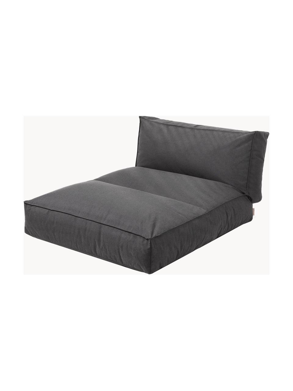 Canapé lounge d'extérieur Stay, réglable, Tissu anthracite, larg. 116 x prof. 190 cm