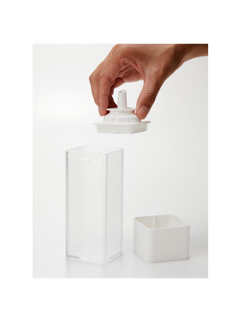Gewürzölflasche Tower aus Kunststoff, Kunststoff, Weiß, B 6 x H 17 cm