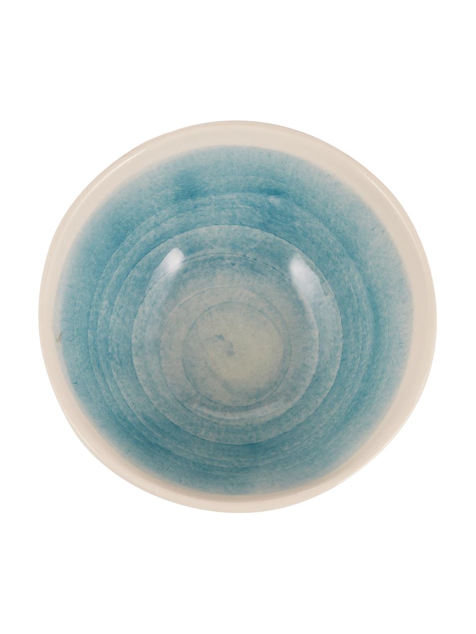 Ručně vyrobené misky s barevným přechodem Pure, 6 ks, Keramika, Modrá, bílá, Ø 16 cm