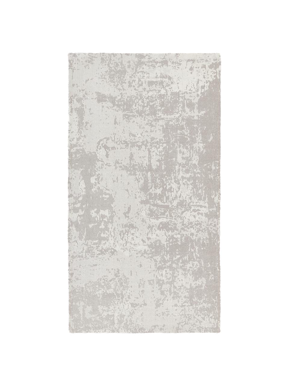 Ręcznie tkany dywan z krótkim włosiem Nantes, 100% poliester z certyfikatem GRS, Greige, S 80 x D 150 cm (Rozmiar XS)