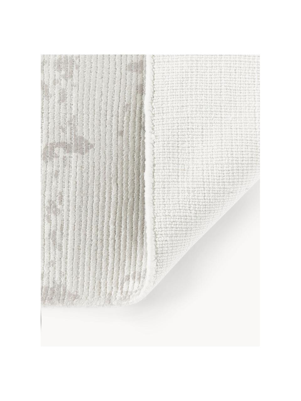 Tapis à poils ras tissé main Nantes, 100 % polyester, certifié GRS, Grège, larg. 80 x long. 150 cm (taille XS)