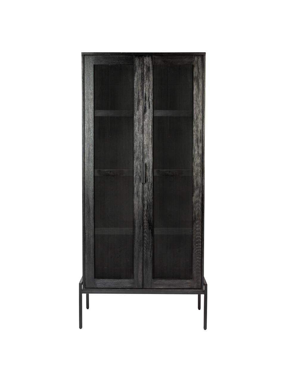 Armoire vitrée industrielle Hardy, Noir