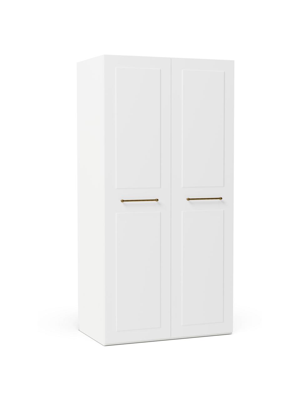 Modulární skříň s otočnými dveřmi Charlotte, šířka 100 cm, více variant, Bílá, Interiér Basic, výška 200 cm