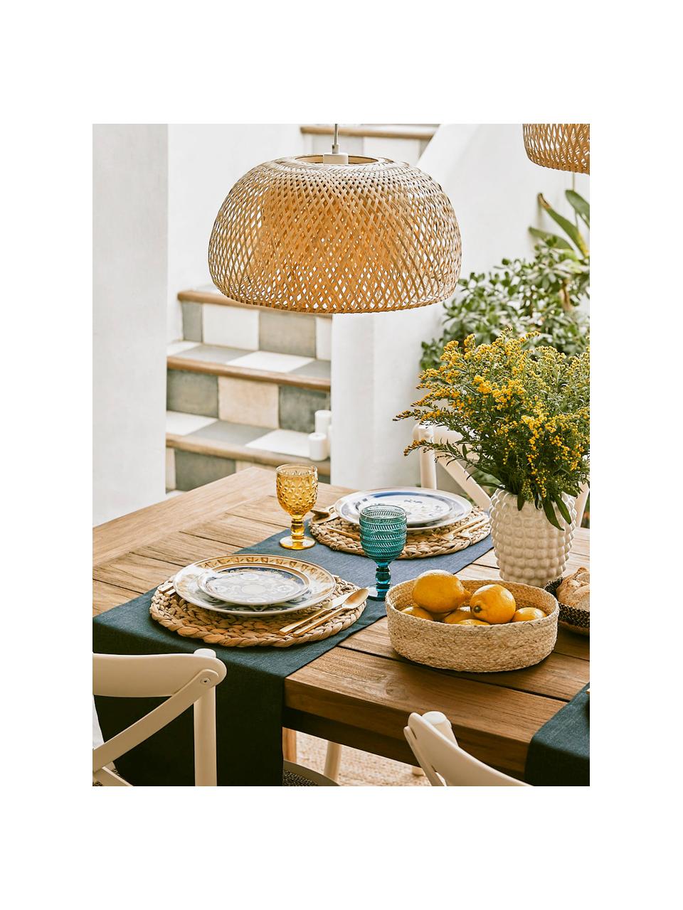 Okrúhle stolové prestieranie Wanda, 4 ks, Prírodné vlákno, Svetlohnedá, Ø 35 cm