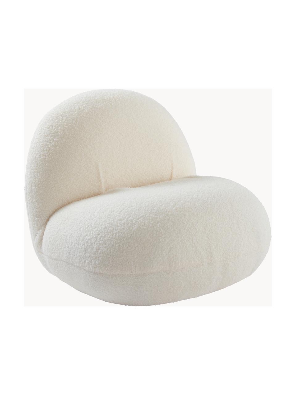 Fauteuil peluche pour animaux domestiques Frankie, Blanc crème, larg. 48 x prof. 45 cm