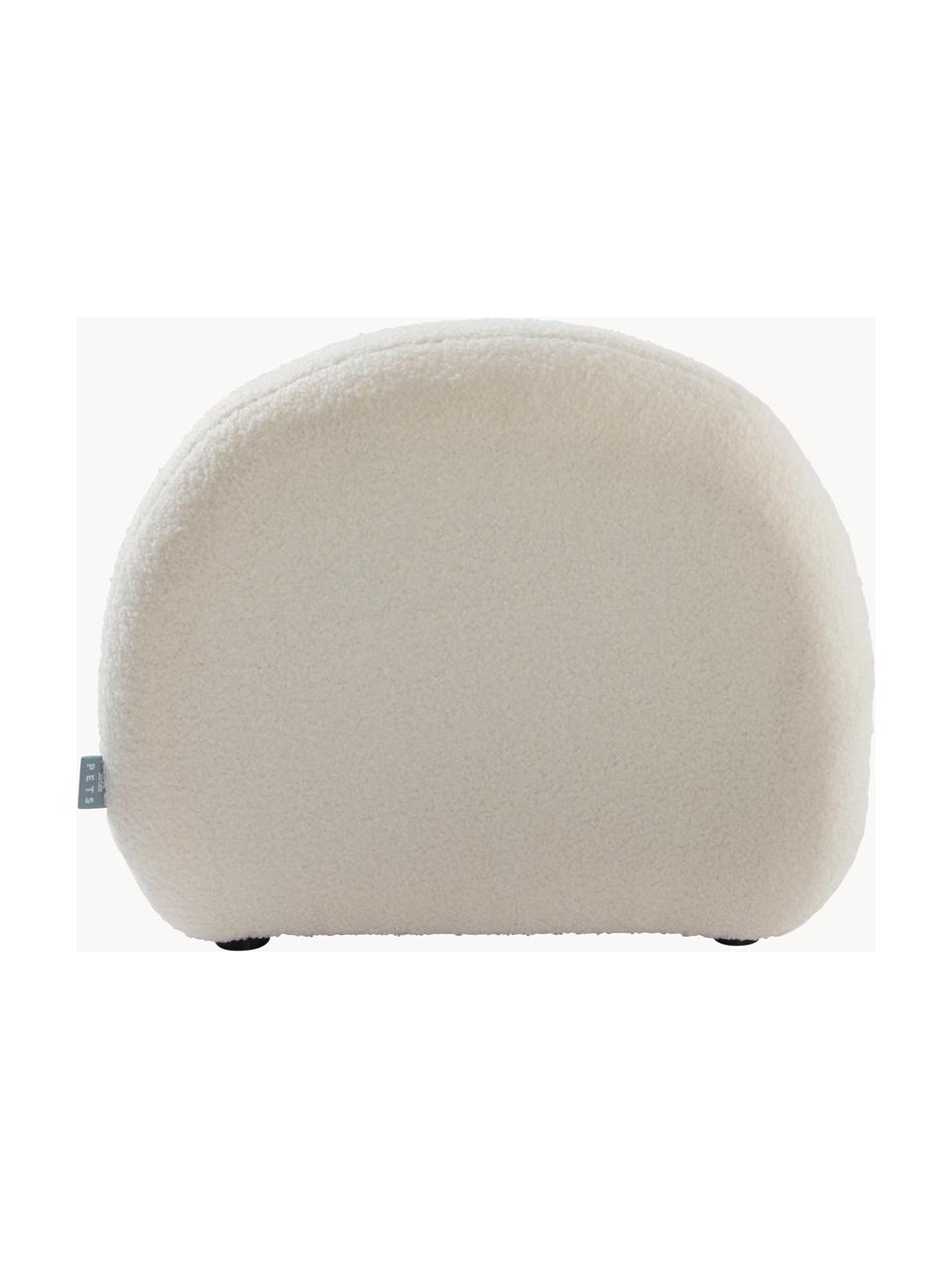 Fauteuil peluche pour animaux domestiques Frankie, Blanc crème, larg. 48 x prof. 45 cm