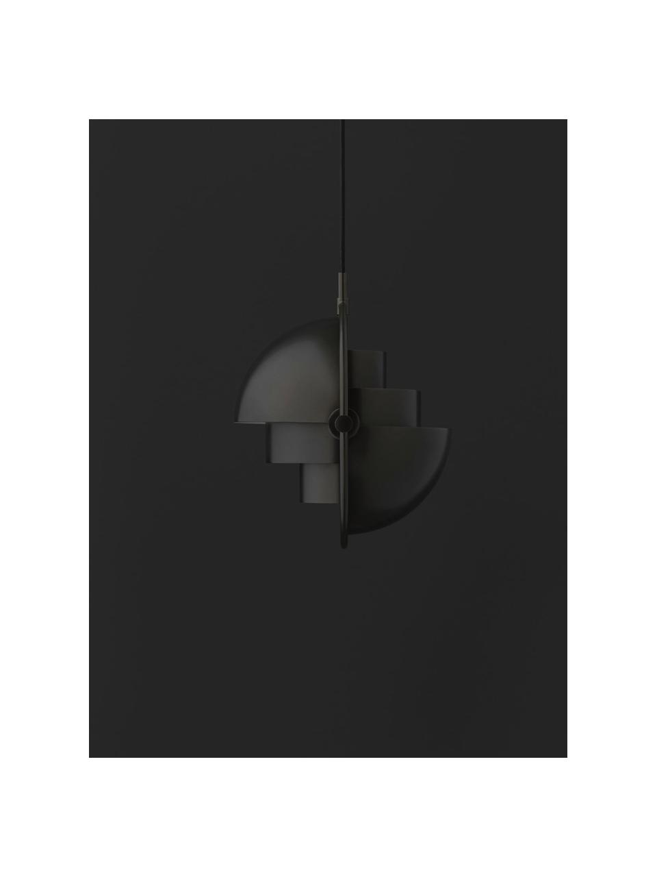 Lampada a sospensione orientabile Multi-Lite, varie misure, Lampada: alluminio verniciato a po, Nero opaco, Ø 23 x Alt. 28 cm