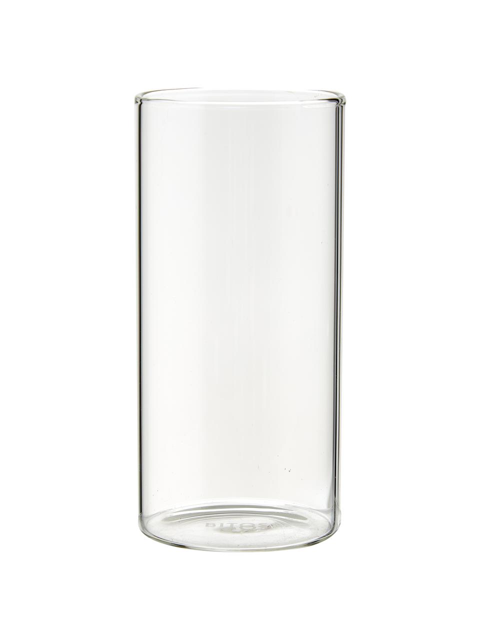 Vasos de vidrio borosilicato Boro, 6 uds., Vidrio de borosilicato, Transparente, Ø 6 x Al 12 cm