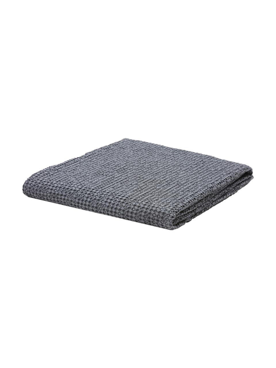 Colcha texturizada Vigo, 100% algodón, Azul oscuro, An 220 x L 240 cm (para camas de 160 x 200 cm)