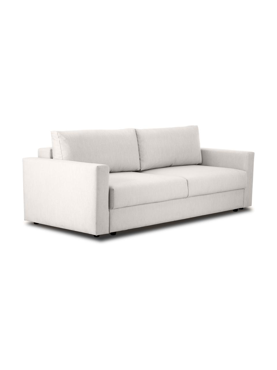 Pohovka na spanie s úložným priestorom Tasha (3-miestna), Krémovobiela, Š 235 x H 100 cm