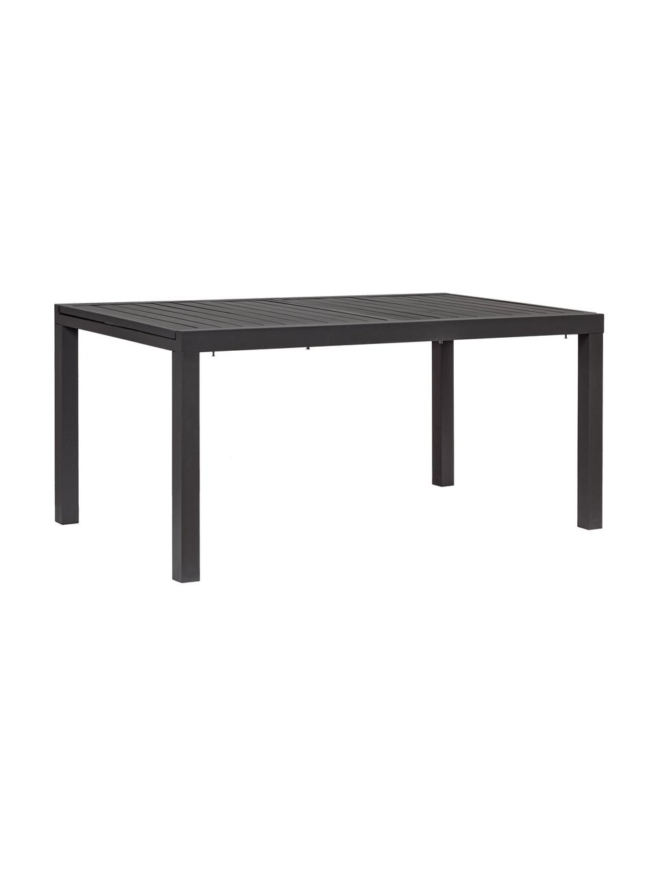 Table de jardin anthracite extensible Hilde, de différentes tailles, Anthracite, larg. de 160 à 240 x prof. 90 cm