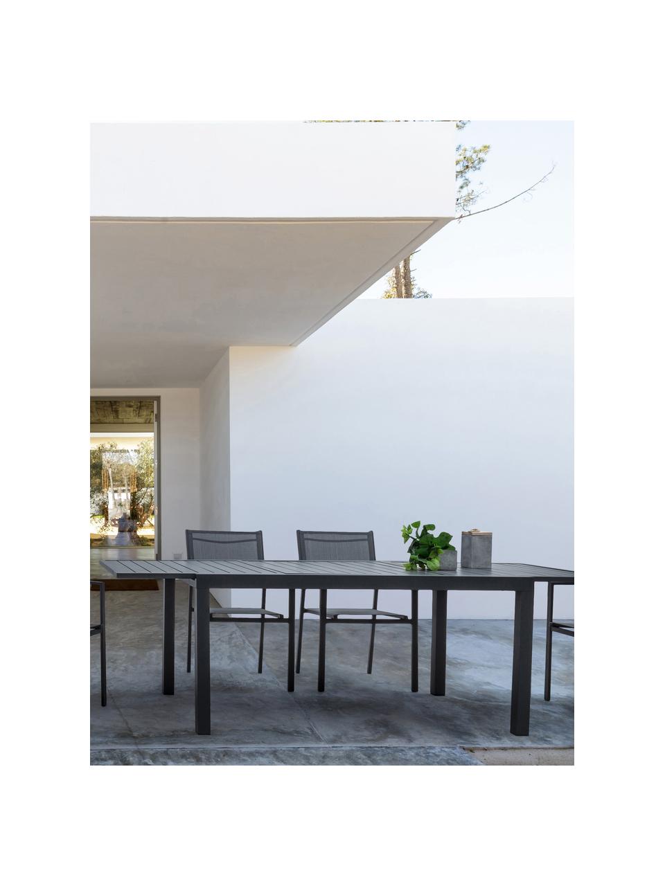 Mesa para exterior extensible Hilde, tamaños diferentes, Gris antracita, An 160-240 x F 90 cm
