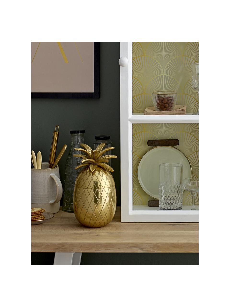 Petit seau à glaçe Pineapple, Aluminium, plaqué or, Doré, Ø 13 x haut. 24 cm