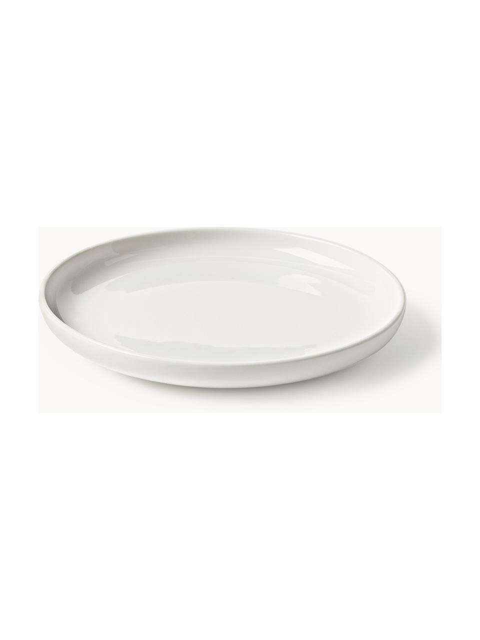 Vajilla de porcelana Nessa, 4 comensales (12 pzas.), Porcelana dura de alta calidad esmaltada, Off White brillante, 4 comensales (12 pzas.)