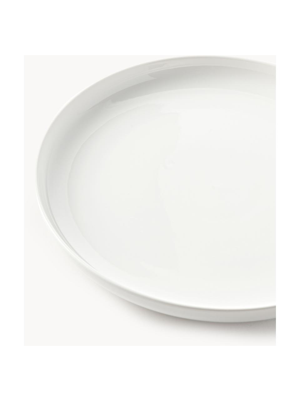 Vajilla de porcelana Nessa, 4 comensales (12 pzas.), Porcelana dura de alta calidad esmaltada, Off White brillante, 4 comensales (12 pzas.)