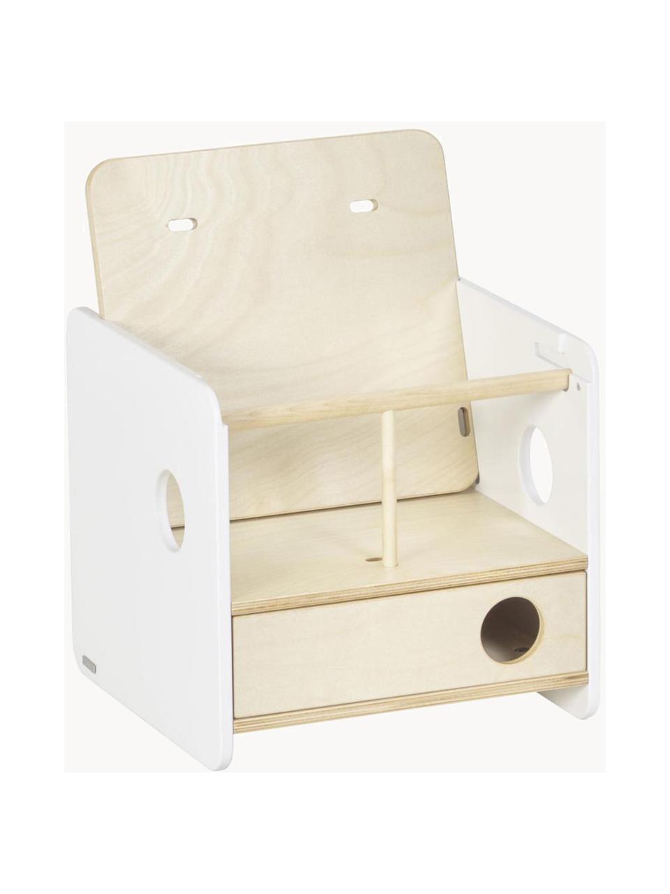 Silla infantil Nuun, Tablero de fibras de densidad media (MDF), Madera, blanco, An 36 x F 36 cm