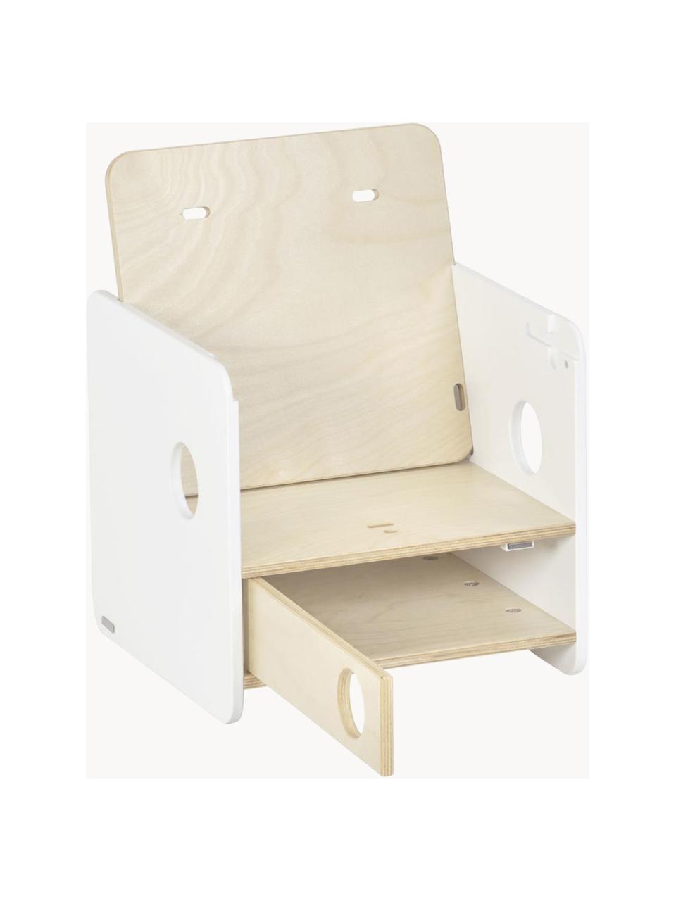 Silla infantil Nuun, Tablero de fibras de densidad media (MDF), Madera, blanco, An 36 x F 36 cm