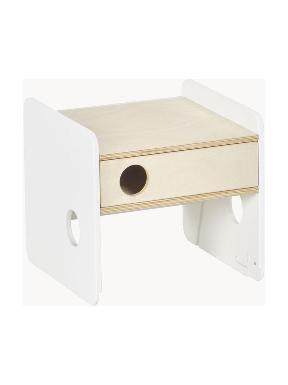 Silla infantil Nuun, Tablero de fibras de densidad media (MDF), Madera, blanco, An 36 x F 36 cm