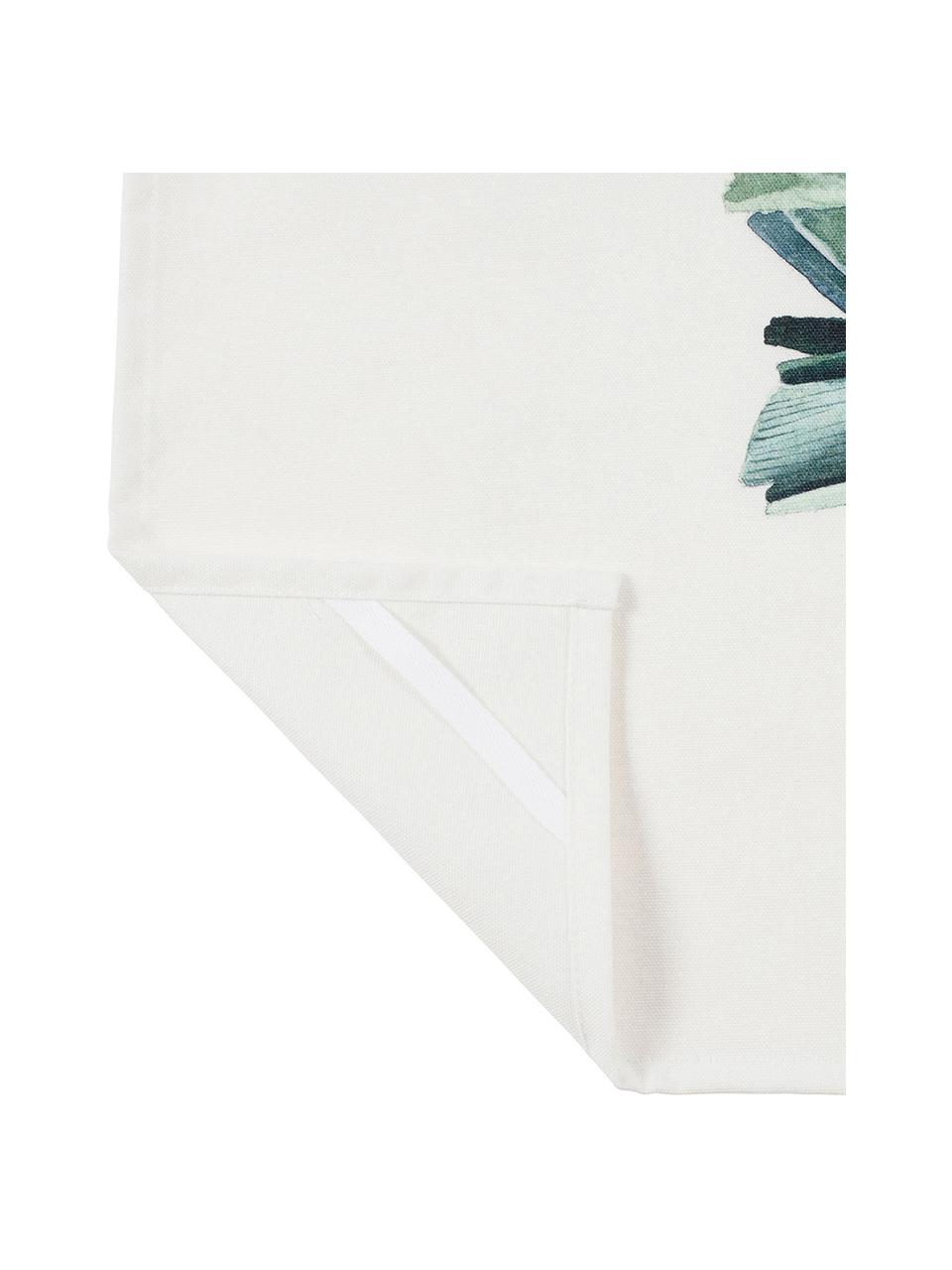 Set de paños de cocina Primeur, 3 uds., 100% algodón, Blanco, verde, lila, An 50 x L 70 cm