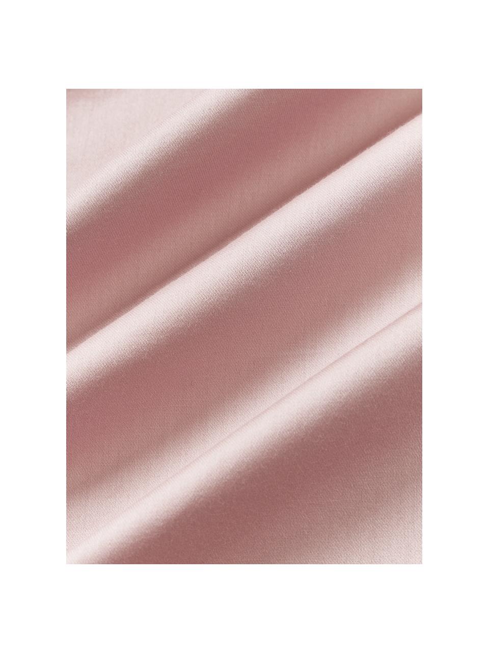 Poszwa na kołdrę z satyny bawełnianej Comfort, Blady różowy, S 200 x D 200 cm