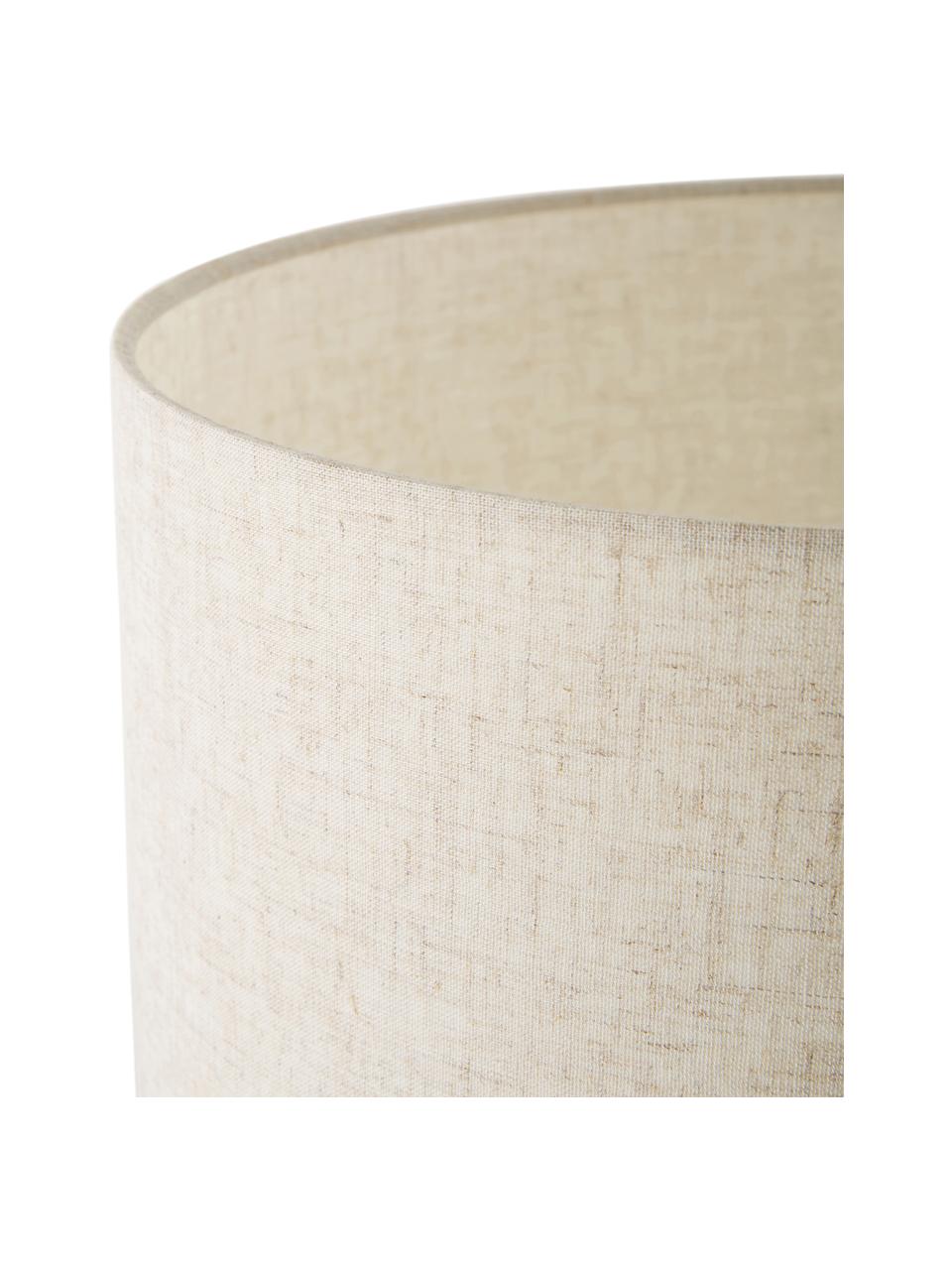 Grande lampe à poser en céramique Georgina, Beige, noir, Ø 33 x haut. 52 cm