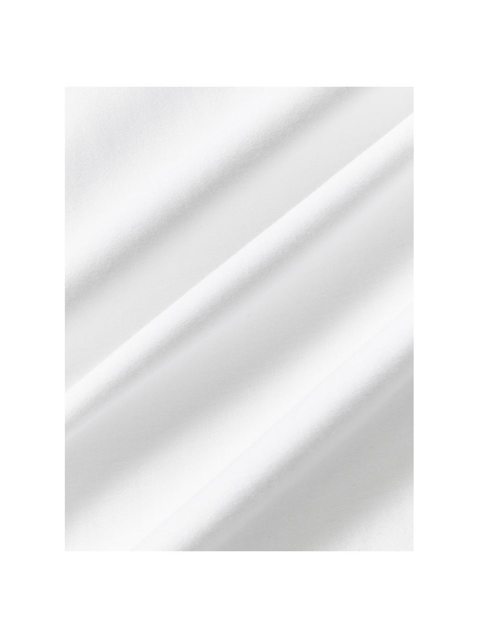 Funda nórdica de satén Comfort, Blanco, Cama 90 cm (155 x 220 cm)